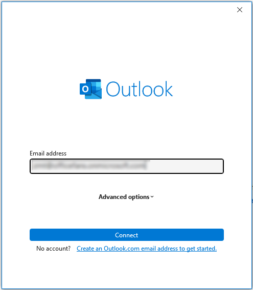 de stappen voor het toevoegen van een nieuw e-mailaccount in Outlook