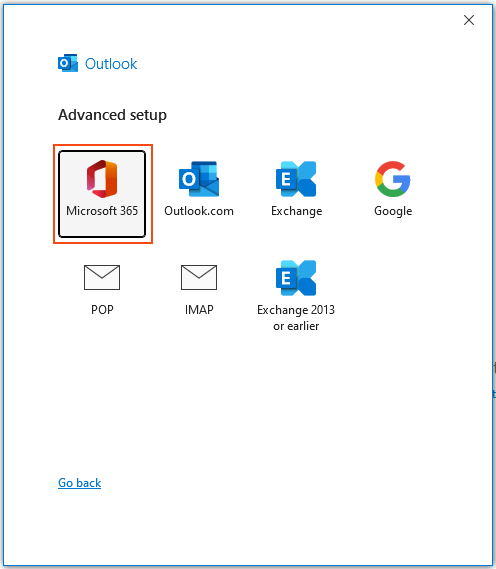 de stappen voor het toevoegen van een nieuw e-mailaccount in Outlook